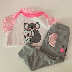3-6M Cat and Jack Koala Outfit